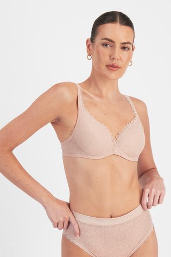 Barely There Lace Contour Bra (Nude Lace)
