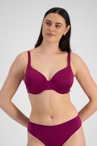 Because Lightly Lined Full Coverage Bra (Smoked Eggplant)