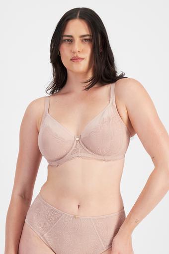 Lift & Shape Minimiser Bra (Nude Lace)