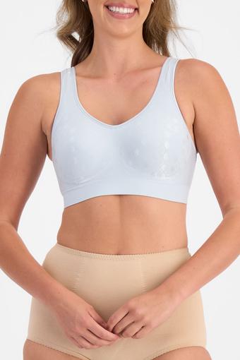 Playtex Comfort Revolution Contour Wirefree Bra (Blue)