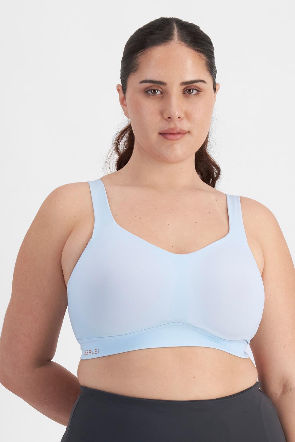 Bella (She/Her) wears size 14D and is 173cm tall with 95cm chest and 77cm waist